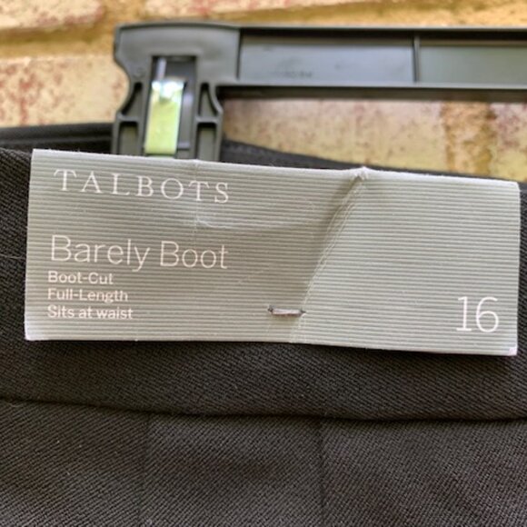 NWT Talbots Barely Boot Black Casual Dress Pants Size 16 - Picture 8 of 9